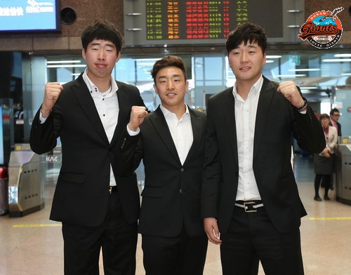 전지훈련 출국 모습